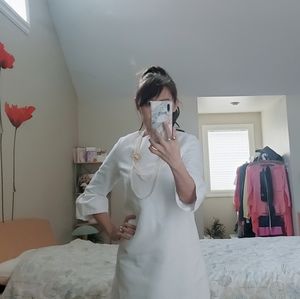 White mini dress by Digue Style (Korean brand)